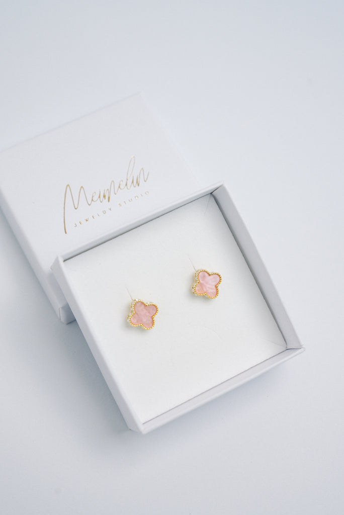 CLOVER PINK Gold Mini nagliņas