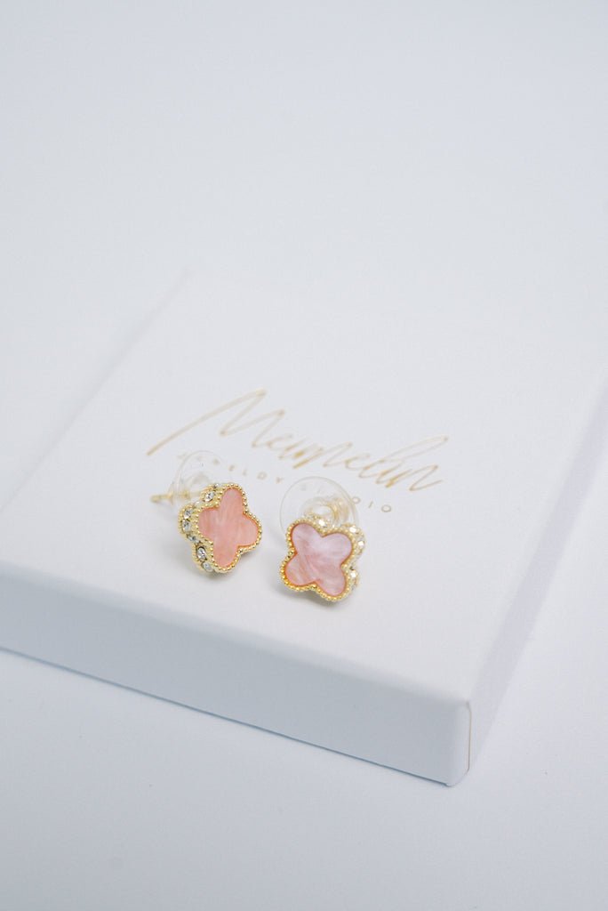 CLOVER PINK Gold Mini nagliņas