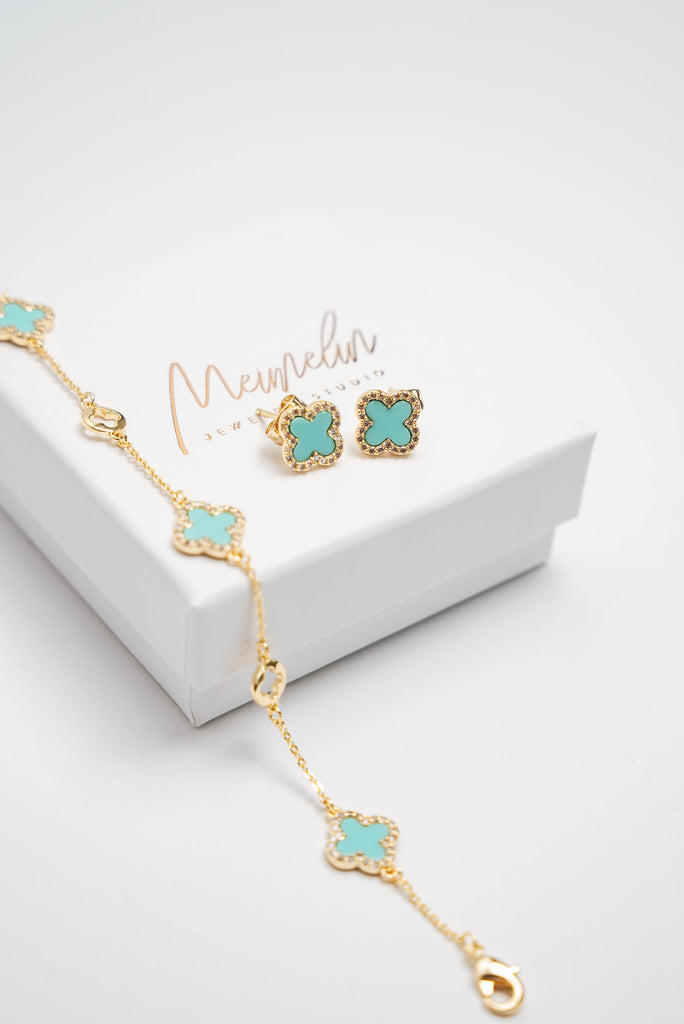 CLOVER MINT gold smalkā aproce