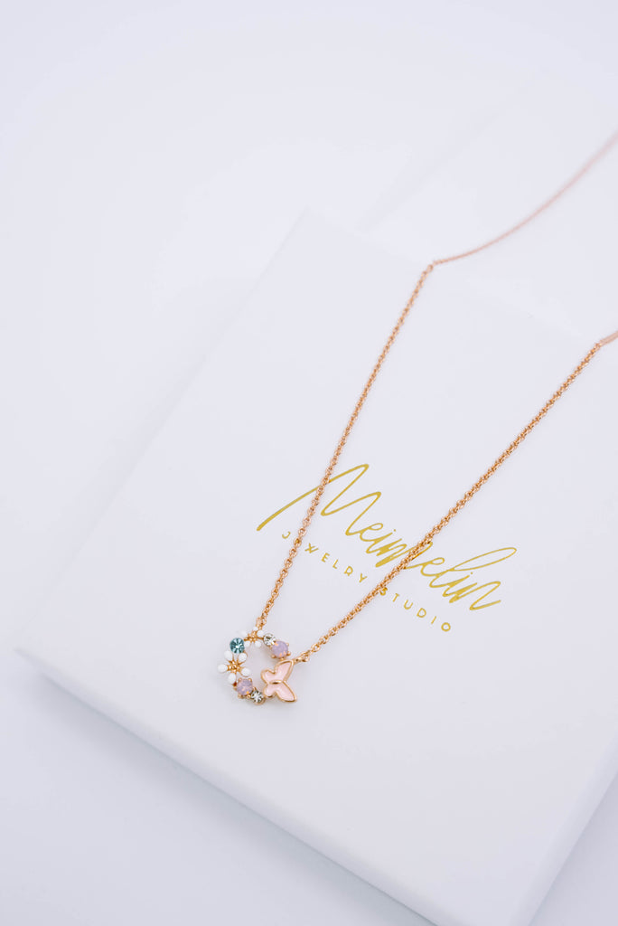 BUTTERFLY kaklarota Rose Gold