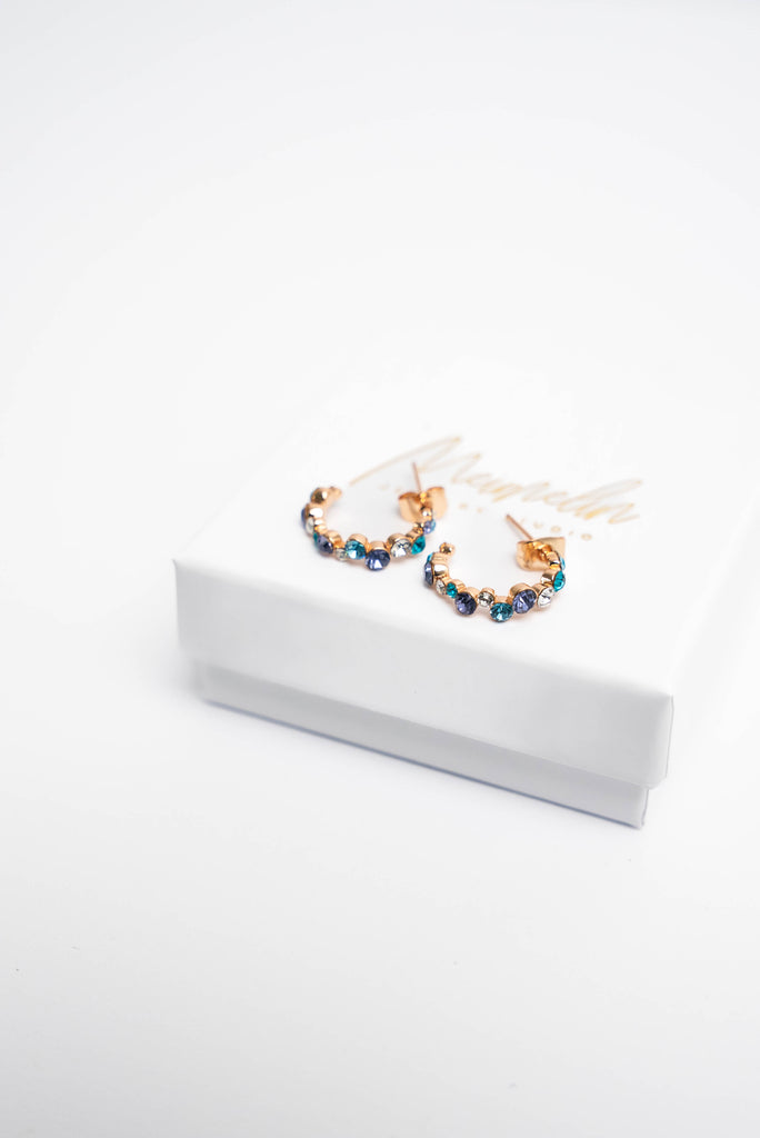 SMILE Zelta riņķi Blue