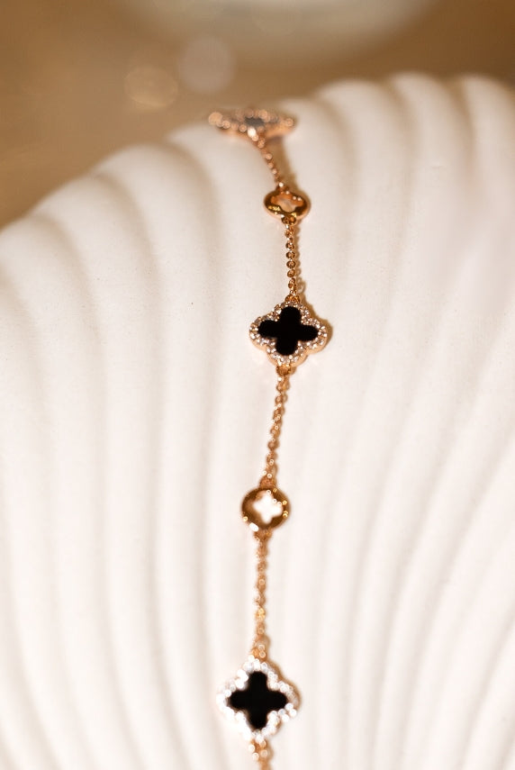 CLOVER rose gold smalkā aproce