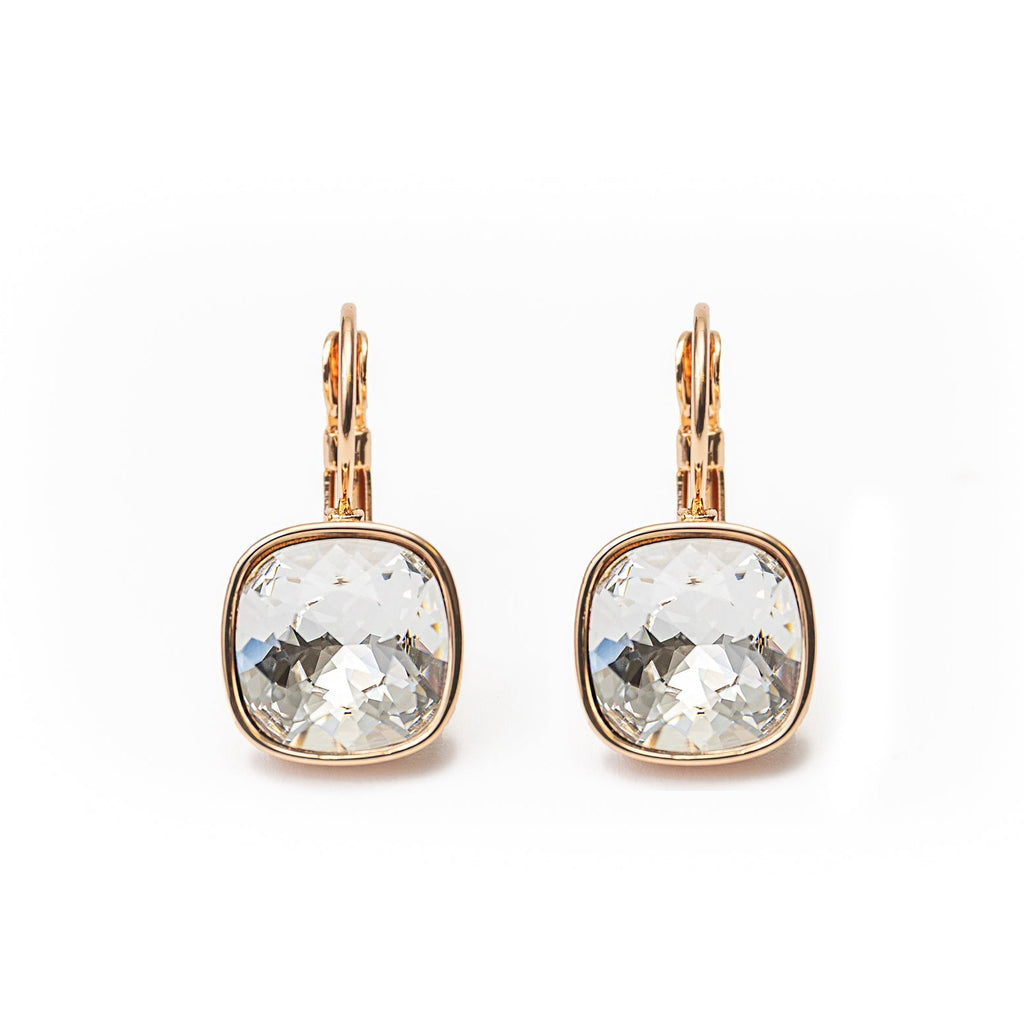 Mirdzošu kristālu "Crystal" auskari