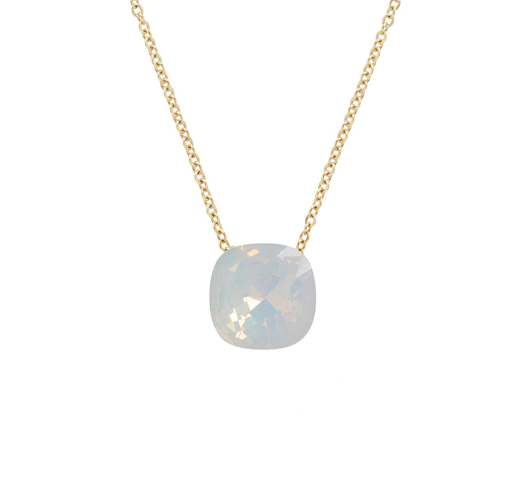 SW Elemets kristāla ķēdīte "White Opal"