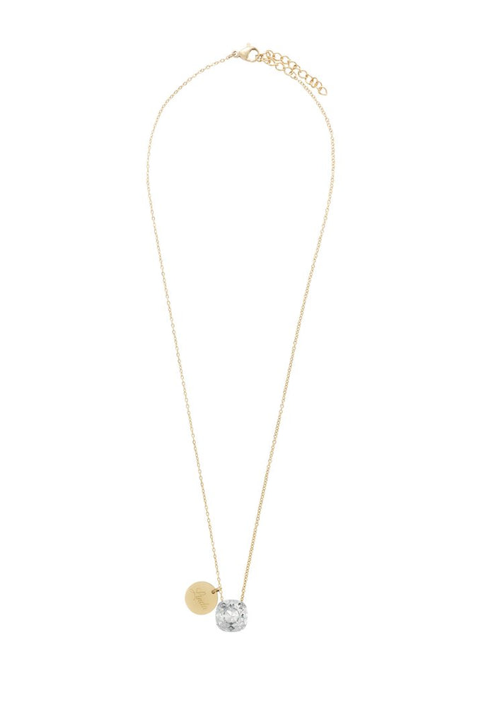 SW Elements kristāla VINTAGE ROSE kaklarota ar gravējumu