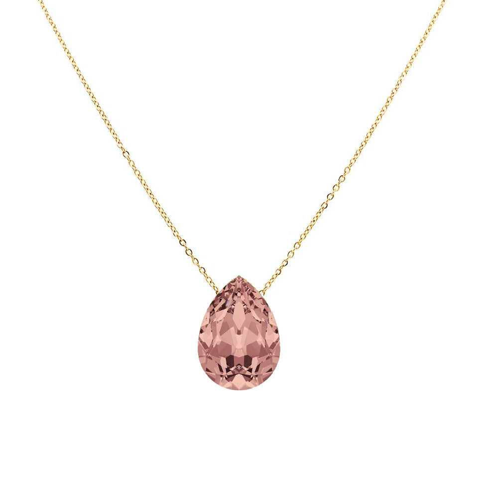SW Elemets lāses kristāla ķēdīte "Blush Rose"